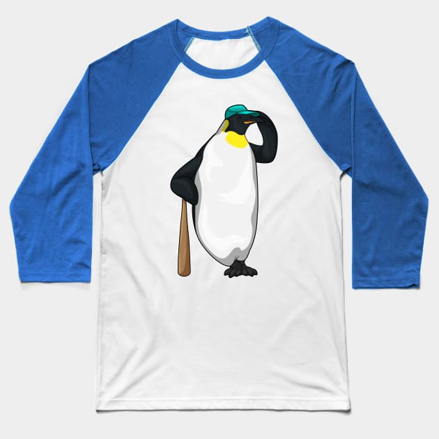 Penguin Baseball Baseball bat Baseball T-Shirt by Markus Schnabel